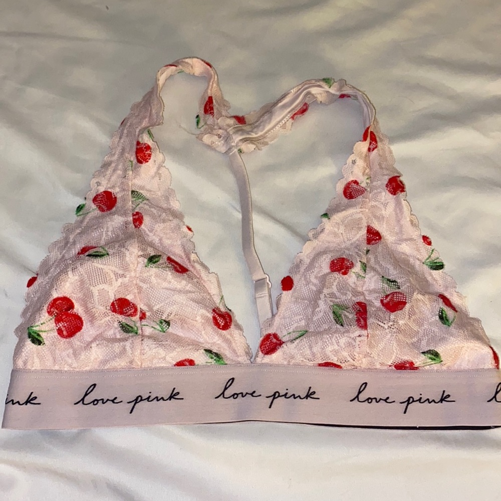 Pink bra
